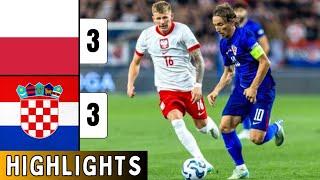 Poland Vs Croatia 3-3 | EXTENDED HIGHLIGHTS | UEFA Nations League | Livakovic Red Card