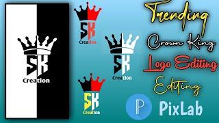  New Trending Crown King Logo Editing In Pixlab!! King Logo Kaise Banaye In 5Minutes!! Pixlab Edits