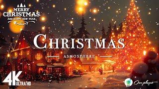 Christmas atmosphere 4k - Scenic Christmas Relaxation Film with Top Christmas Songs of All Time