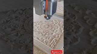 Wood Carving by cnc router #gszone #cnc #wood #design #artcam