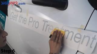 How to Install Vinyl Lettering on a Vehicle