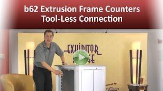 b62 Extrusion Frame Counters – Tool-Less Connection