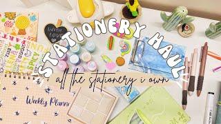 huge stationery haul| cute and pastel, uni girly essentials, back to school 🫶