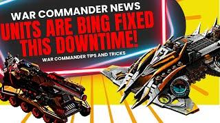 War Commander: After Downtime Some Units Will Be Fixed.