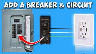 How to Replace or ADD a Breaker and Circuit to your Panel