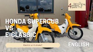 4-Stroke Honda Supercub VS electric Etalian Classic | Which one do you prefer? [ENGLISH]