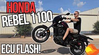 ECU FLASH on a Honda Rebel 1100 with MAJOR RESULTS!