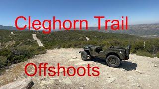 Cleghorn trail offshoots in my 1944 Willys Jeep GPW