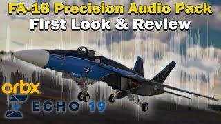 F/A-18 Audio Pack Review | Real Jet Sounds!​⁠ @Echo19Audio  @OrbxOfficial