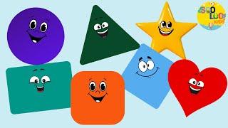 THE SHAPES SONG | Nursery rhymes | Learn the shapes with SooLoo Kids