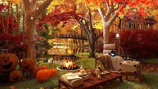 Beautiful Relaxing Music, Calm Fall Music, " Cozy Autumn Garden Cottage " By Dreamy Ambience