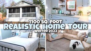 REALISTIC HOME TOUR / 1100 SQUARE FEET / WINTER 2023 / FARMHOUSE STYLE DECOR / SMALL HOME TOUR