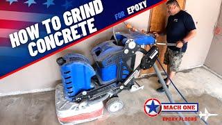 How to grind concrete for epoxy MACH ONE™ Epoxy Floors