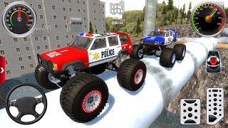 Juegos De Carros - Police Monster Truck Impossible Off-Road #1 - Car Extreme Racing Android Gameplay