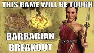 This Mod Makes Barbarians INSANELY HARD (You Should Try It!!!) #1 Gorgo Deity Civ 6