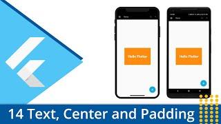 Flutter Tutorial - 14 Text, Center and Padding Widget