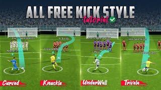 All Types of Free Kick in eFootball 2025 Mobile [ Tutorial ]