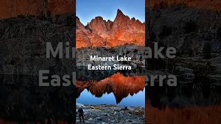 #minaretlake  surrounded by jagged spires #shorts #theminarets #easternsierra #minaret #backpacking