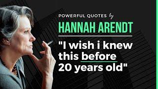 Hannah Arendt Quotes on thinking and human condition | Motivational Quotes | Powerful Quotes