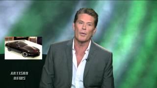 DAVID HASSELHOFF BUILDING KNIGHT RIDER KITT CAR, HOFF COFFEE CUT-OUTS STOLEN