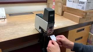 Rapid 106E Header Card Stapling Demo