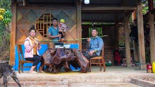 Making Tea Table From Ancient Tree Stump, Delicious Roast Duck | Family farm