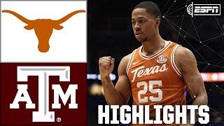 SEC 2nd Round DOUBLE OT: Texas Longhorns vs. Texas A&M Aggies | Full Game Highlights | ESPN CBB