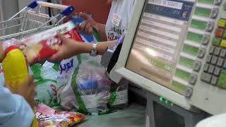 Supermarkets Cashier 01 / Free Stock Footage (1080p)