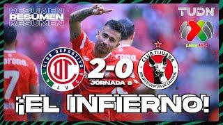 HIGHLIGHTS | Toluca 2-0 Tijuana | CL2024 - Liga Mx J8 | TUDN