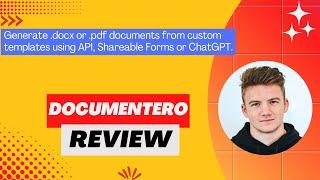 Documentero Review, Demo + Tutorial I Generate .docx or .pdf documents using web forms or API