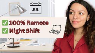 Remote OVERNIGHT jobs & companies to keep an eye on!! (WFH Night Shift)