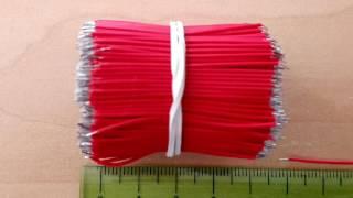 1000PCS 100mm Double Tinning Conductors-RED - Gearbest.com