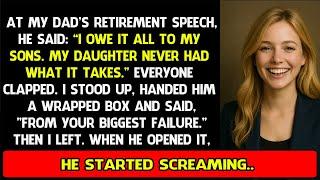 My Dad Humilated Me At His Retirement Speech, So I Had A Little Surprise For Him...#revengestories