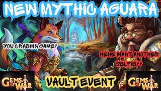 NEW MYTHIC Aguara Team & Opening VAULT EVENT will we CRASH??? | Gems of War Live 9/06/2024