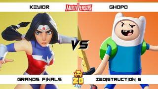 ZEDISTRUCTION 6 GRAND FINALS KEY1DR (Wonder Woman) vs Ghopo (Finn) MultiVersus Tournament