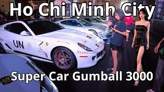 Super Car and Beautiful Girl - Gumball 3000 2024 - Ho Chi Minh City Vibrant Nightlife