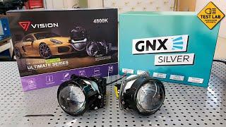 Светодиодные линзы с размытой СТГ. Что выбрать? Vision или GNX Silver? Тест.