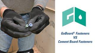 GoBoard Tile Backer Board Fasteners VS Cement Backer Board Screws