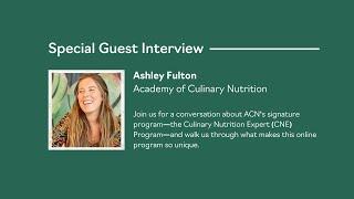 About the Culinary Nutrition Expert Program