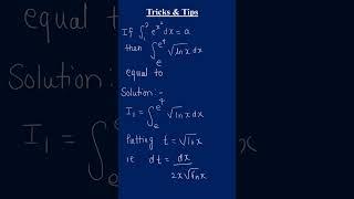 solve the integral #mathematicsbyvikassrivastava #mvs #tricksandtips #shorts #yshorts #youtubeshorts