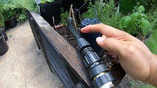 Installing a drip irrigation system - Rain Bird DIY kit for the container garden