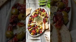 Baked Feta With Olives#shorts