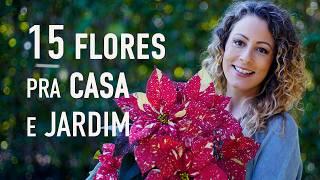 15 plantas de MUITA FLOR para ter em CASA e JARDIM