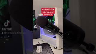 How to Connect USB Microphone to iPhone #iphone #apple #tech #shorts