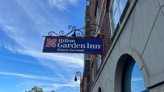 Our Tour of the Hilton Garden Inn Hotel in Historic Downtown Savannah, GA | Great Location