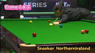 Snooker NorthernIreland Ronnie O’Sullivan Vs Elite slessor ( frame 1 & 2).