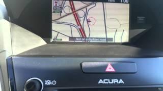 How to hide traffic info on the Acura navi. ms