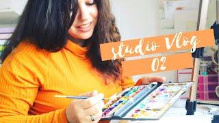 Happy Little Hare and Velvety Mole STUDIO VLOG 02