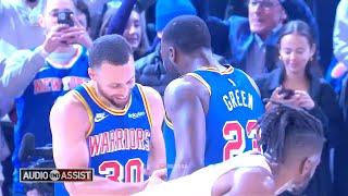 Draymond Green mic'd while Steph Curry breaks 3-point record 