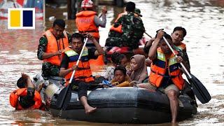 Floods in Indonesian capital displace thousands